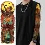 Leoars Halloween Sleeve Temporary Tattoos, Nightmare Before Christmas Large Full Arm Tattoos Sleeve, 6-Sheet Fake Nightmare Before Christmas Sleeve Tattoos for Hallo Women Men Makeup