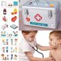 Konsait 200pcs Hospital Theme Temporary Tattoos, Ambulance Doctor Nurse Theme Fake Waterproof Tattoos for Kids Birthday Party Favor Boys Girls Cosplay Accessories School Education Theme Gift Reward