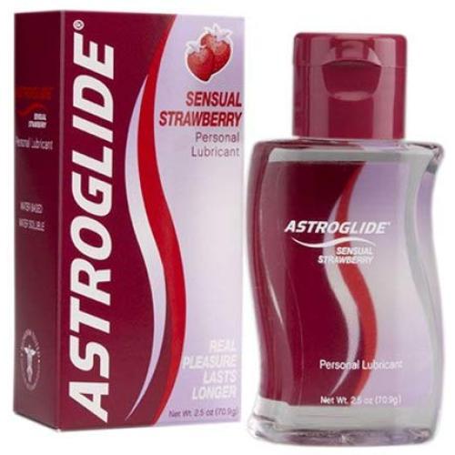 Astroglide Personal Lubricant, Sensual Strawberry, 2.5-Ounce Bottles (Pack of 2)