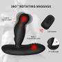 Prostate Massager Anal Plug Prostate Vibrator with Remote Control, Medical Silicone Vibrators ， Vibrating Modes S-ex T-oys for Men, Male Masturbation Device