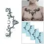 DaLin 4 Sheets Sexy Floral Temporary Tattoos for Women Flowers Collection (Flower Vine) DaLin 4 Sheets Sexy Floral Temporary Tattoos for Women Flowers Collection (Flower Vine)