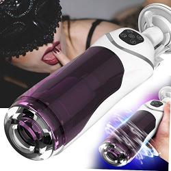 KgByy Automatic Masturbator Cup, Men Sex Toys, Sex Toy, Drehrung Masturbator, 3D Realistic Simulation Vagina Erotic Sex Toys for Men Masturbation Oral Cup