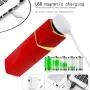 JDesto- Powerful Portable Waterproof Mini Lipstick Massager Safe Soft Silicone Multi-Angle Bending USB Charging Relax The Pressure DEPUR (Color : Red) JDesto- Powerful Portable Waterproof Mini Lipstick Massager Safe Soft Silicone Multi-Angle Bending USB Charging Relax The Pressure DEPUR (Color : Red)