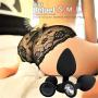 3 Pieces Silicone But.t Plùgs Exercise Kit Adult Toys for Couples (Black1)