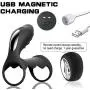 Zeezm Lovely and Fascinating Cǒckríng Double Rìng Vîb-Rát-Ing Stable Quality GoudatSHIRT USB Rechargeable DelayVîb-Rát-Or Delay Pattern Clít-ôrial Stímulator Fine Men Couples Lightweight