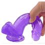Ultra-Soft Realistic Silicone 7.8 inch Dual Density Ultimate Cock with Strong Base (Purple)