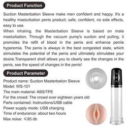 QQQQC Automatic Electric Vacuum Suction Male Pump Enlarger Enhancer Enlargement Adult Products sěx Toys