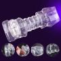 xinYxzR Male Vibrating Penis Enlargement Sleeve Reusable Condoms Cock Ring Sex Toys White