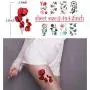 YAKAGO 30 Sheets Temporary Tattoos For Women Girls Flower Words Feather Butterfly Waterproof Fake Tattoo Stickers YAKAGO 30 Sheets Temporary Tattoos For Women Girls Flower Words Feather Butterfly Waterproof Fake Tattoo Stickers