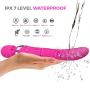 Pink 2 Motor G-spot Thrusting Vibrator/Dildo with Extending-Heating-Rotating-Swinging Tail, Waterproof & Reachable Wand Massager, Clitoral Stimulation Vibrator for Women, A Top Rated Sex Toy