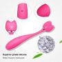Cute Silent Silicone Multi-Speed 10 Pulsating Patterns Bullet for Body Therapeutic, Muscle Aches and Sports, Powerful Wand Vīb^RāTōr, Waterproof Therapeutic Wand Massager