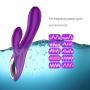 Sangeshitou Wireless Clítoral Vibe for Women 10 Multi Speeds Wand Víbrateur, Thrusting & Rotating Clitorís Vibratoren Powerful Clitoríal Stímulator Rechargeable Waterproof Purple