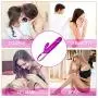 G Spot Rabbit Vibrator for Clitoris Stimulation Pleasure Heating Waterproof Rechargeable Rotating Realistic Dildo with 10 Powerful Vibration 3 Thrusting Modes Quiet Dual Motor Sex Toy for Women Couple