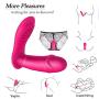 Wearable Vibrator Clitoris and G-Spot Stimulator Remote Control Waterproof Dildo Vibrator with Dual Motor 10 Vibration Modes Silicone Rechargeable Clitoris Vagina Massager for Women Couples Fun