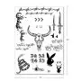 Post Malone Face Temporary Tattoos Set for Halloween Costume Accessories and Parties, Skin Safe Post Malone Face Temporary Tattoos Set for Halloween Costume Accessories and Parties, Skin Safe