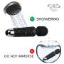 Wireless Wand - Waterproof Rechargeable for Body - Back Neck Sport Massage - Black Travel Friendly - Multi Speed 8-10 Magic Vibrating Patterns - Personal Quiet Mini