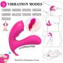 Remote Control Wearable G-Spot Clit Vibrator, 9-Speed Clitoral Dildo Vibrators, Magnetic Rechargeable Waterproof Vagina Anal Stimulation Massager, Masturbation Sex Toys for Women Couples (Pink)