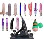 Super Strong Automatic Sex Machine with 13 * Accessories Incl. Silicone Dildos and Cup Masturbators, Gun Fucking Machine, Poking Speed Adjustable, Erotic Sex Equipment for Men and Women