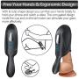 Penis Trainer Male Masturbator Cup Dual Motors,CHEVEN Penis Training Tool with Glans & Testicles Stimulation 10 Vibrating Modes,Masturbation Massager Adult Sex Toys for Men Prolong Sexual Endurance