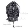 Leather Bondage Gimp Mask Hood, Black Full Face Blindfold Breathable Restraint Head Hood, Sex Toys, for Unisex Adults Couples, BDSM/LGBT Cosplay Restraint Training Toy Fetish Mask Leather Bondage Gimp Mask Hood, Black Full Face Blindfold Breathable Restraint Head Hood, Sex Toys, for Unisex Adults Couples, BDSM/LGBT Cosplay Restraint Training Toy Fetish Mask