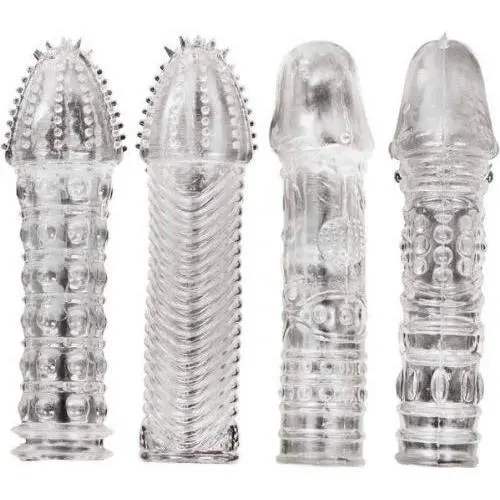4 Pcs Different Silicone Condoms Penis Sleeves Cock Extensions Penis Extender,sex Toys, Sex Products 4 Pcs Different Silicone Condoms Penis Sleeves Cock Extensions Penis Extender,sex Toys, Sex Products