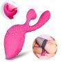 NVXYP Sucking Modes Clitorial Bullet Women Vibator Quiet Masturabation Vibator Wand Toy Raised &Sucking Lick Wand Safe Vibrating Climax Sucker Stimulating Waterproof