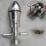 Stainless Steel Lock-able Anal Plug Bondage Butt Plug Anal Hook