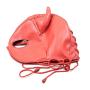 Leather Bondage Mask, Full Face Mask Mouth Gag Head Hood, Adults BDSM Sex Toys