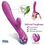 Classic Dildo Vibrator by ALOFA Waterproof Rabbit Vibe Clit G Spot Stimulator with 10 Powerful Vibration Modes Quiet Personal Bunny Vibrator Erotic Sex Toy Rechargeable (Purple)