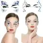 Lady Up 6 PCS Face Gems Stickers Rhinestones Crystals Rainbow Mermaid Face Jewels Glitters Temporary Tattoos Stickers for Festival Halloween Carnival Party Lady Up 6 PCS Face Gems Stickers Rhinestones Crystals Rainbow Mermaid Face Jewels Glitters Temporary Tattoos Stickers for Festival Halloween Carnival Party