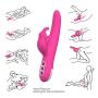 YETRUN Electric Rabbit Vibrator for Women 360° Rotation Dildo USB Rechargeable Vibrating Adult Sex toys G-spot Vagina Vibes Cordless Dual Motors Sexual Masturbator Discreet Package …