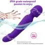 Electric Wireless Handheld Wand Massager with Powerful Vibrate,for Loosen Up Muscle Tension Improve Blood Circulation,Whisper Quiet