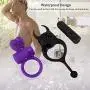Vibrating Cock Ring Set Silicone Penis Ring with Bullet Vibrator Clitoris Stimulators, Enhancing Erection Prolong Sexual Pleasure Premium Stretchy Adult Toy for Men and Couples