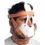 Strict Leather White and Tan Hospital Style Leather Muzzle