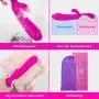 Mixfun Silicone Vibrator 16 Speeds Waterproof Rabbit G-Spot Vibrating Dildo Clitoris Vagina Stimulator Wand Massager Adult Sex Toys for Women (Rose Red) Mixfun Silicone Vibrator 16 Speeds Waterproof Rabbit G-Spot Vibrating Dildo Clitoris Vagina Stimulator Wand Massager Adult Sex Toys for Women (Rose Red)