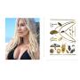 Terra Tattoos Temporary Metallic Tattoos - 75 Gold Tattoos