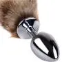 MoonFireToy OO10 Foxtail Tail Plug Massager for Beginners - Men and Women w/Lube MoonFireToy OO10 Foxtail Tail Plug Massager for Beginners - Men and Women w/Lube