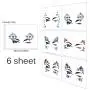Lady Up 6 PCS Face Gems Stickers Rhinestones Crystals Rainbow Mermaid Face Jewels Glitters Temporary Tattoos Stickers for Festival Halloween Carnival Party Lady Up 6 PCS Face Gems Stickers Rhinestones Crystals Rainbow Mermaid Face Jewels Glitters Temporary Tattoos Stickers for Festival Halloween Carnival Party