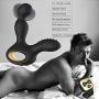Male Prostate Massager Vibrating Anal Sex Toys with 3 Speeds Rotating +10 Speeds Vibrating- Heating Wireless Remote Anal Butt Plug for Men Women and Couples
