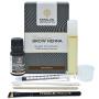 Parallel Products Eyebrow Henna Kit - 100% Organic Henna For Brow Coloring (Dark Brown)