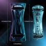 Rotatable Male Masturbators Sex Toys for Men, Transparent Pocket Pussy Strokers Realistic Textured Lifelike Vagina Mouth Blow Job Deep Throat Masturbation Cup
