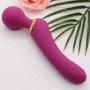 Handheld Cordless Vibrator Plantar Fasciitis Trigger Point Relief - Acupressure Reflexology Tool for Foot,Shoulder,Leg,Waist,Neck Pain, Stress Relief & Overall Body Relaxation Massager (YQ-Purple)