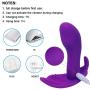 Vibrator Clitoris Dildos and G-Spot Clit Stimulator Remote Control Vibrate Masturbation Sex Toys for Women 10 Vibrating Modes Wearable Wand Vibrators Butterfly Vagina Massager for Adult Couples(A)