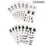 540 PCS Halloween Spiders and Net Body and Face Temporary Tattoos Stickers for kids and adults Costume 540 PCS Halloween Spiders and Net Body and Face Temporary Tattoos Stickers for kids and adults Costume