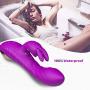 G Spot Rabbit Vibrator for Women Clitoral Vagina Anal Stimulation, YICO 12 Mode Dual Quiet Motor Clit Stimulator Waterproof Adult Sex Toys, Personal Massager Viberate Dildo Vibrators USB Rechargeable