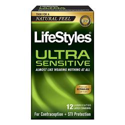 LifeStyles Ultra Sensitive Condoms, 12ct