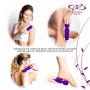 Wireless Wand - Waterproof Rechargeable for Body - Back Neck Sport Massage - Purple Travel Friendly - Multi Speed 8-10 Magic Vibrating Patterns - Personal Quiet…