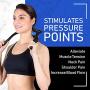 LuxFit Neck Massager [Newest Version Rotating Balls] Portable Handheld Manual Neck & Shoulder Massage Tool Trigger Pressure Point Shiatsu Deep Tissue Pain Relief Roller Headache Self Muscle Massagers
