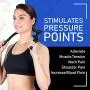 LuxFit Neck Massager [Newest Version Rotating Balls] Portable Handheld Manual Neck & Shoulder Massage Tool Trigger Pressure Point Shiatsu Deep Tissue Pain Relief Roller Headache Self Muscle Massagers