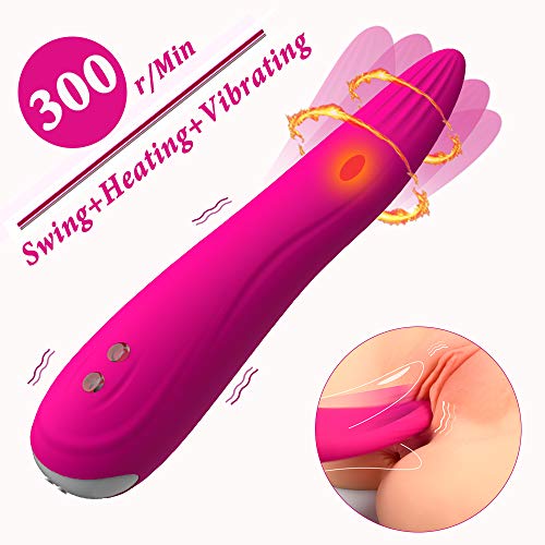 Tongue Vibrator G-Spot Stimulation Clitoral Vibrators with 8 Swing Modes, Treediride Nipple Anal Vagina Massage with Heating Function and 8 Vibrations
